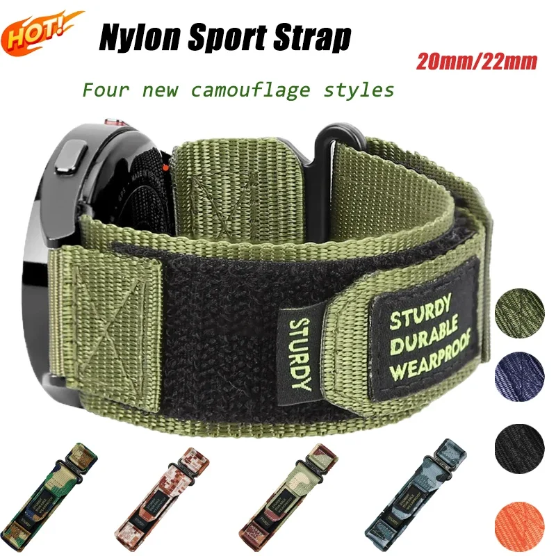 Premium Nylon Sport Strap – 20mm/22mm Adjustable Bracelet