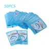 50 Pieces Portable Toilet Seat Covers Disposable Plastic Potty Seat Covers Travel WC Pad Toilet Mat Individually Wrapped R7UB 2