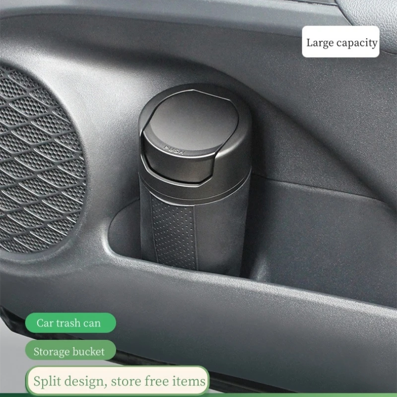 Universal Car Garbage Can Bin Side Door Storage Box Organizer Trash Can Car Trash Can Auto Organizer Storage Box New