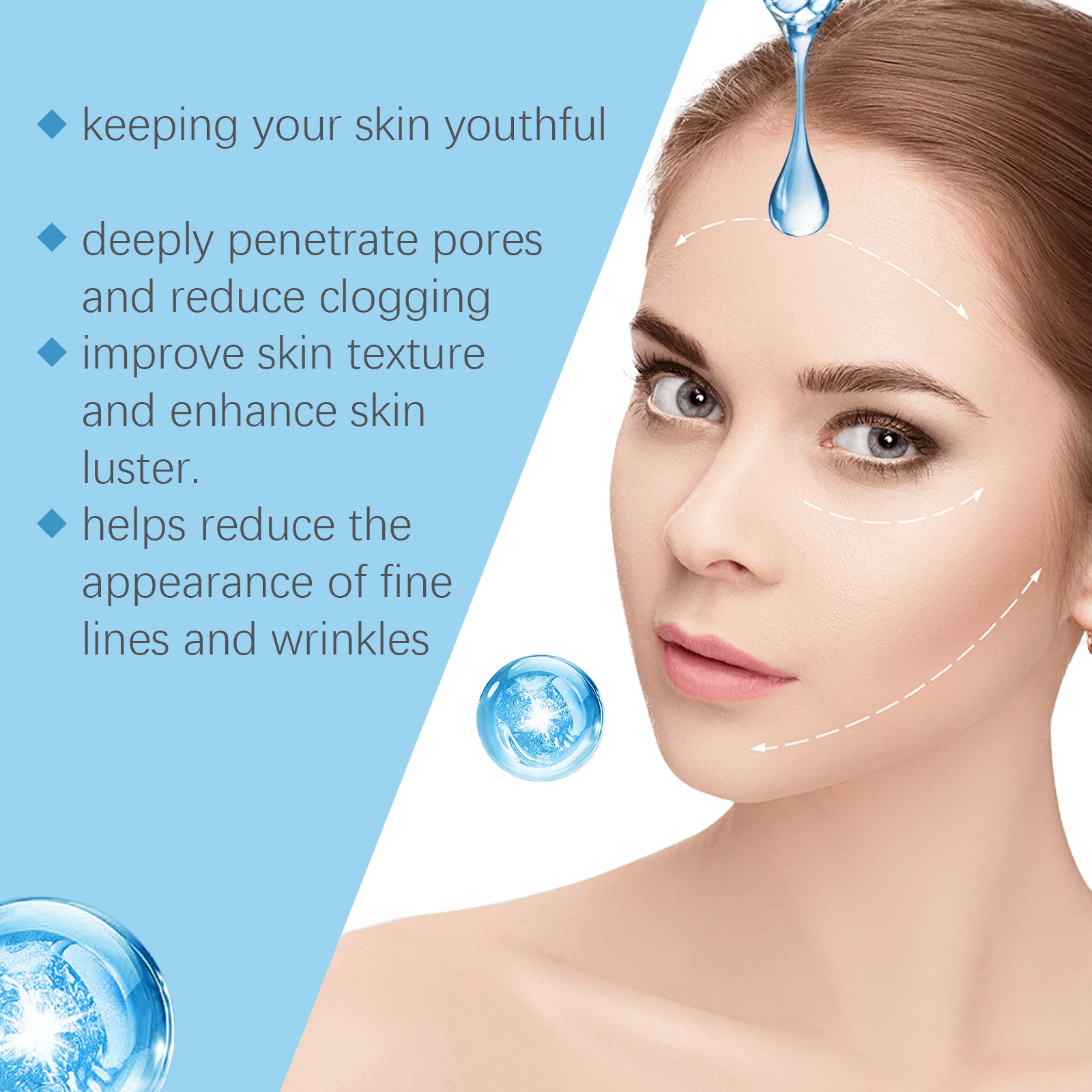 Salicylic Acid Facial Serum Acne Treatment & Pore Minimizing Blackhead Removal Hydrating Oil Control Moisturize Water Essence 4