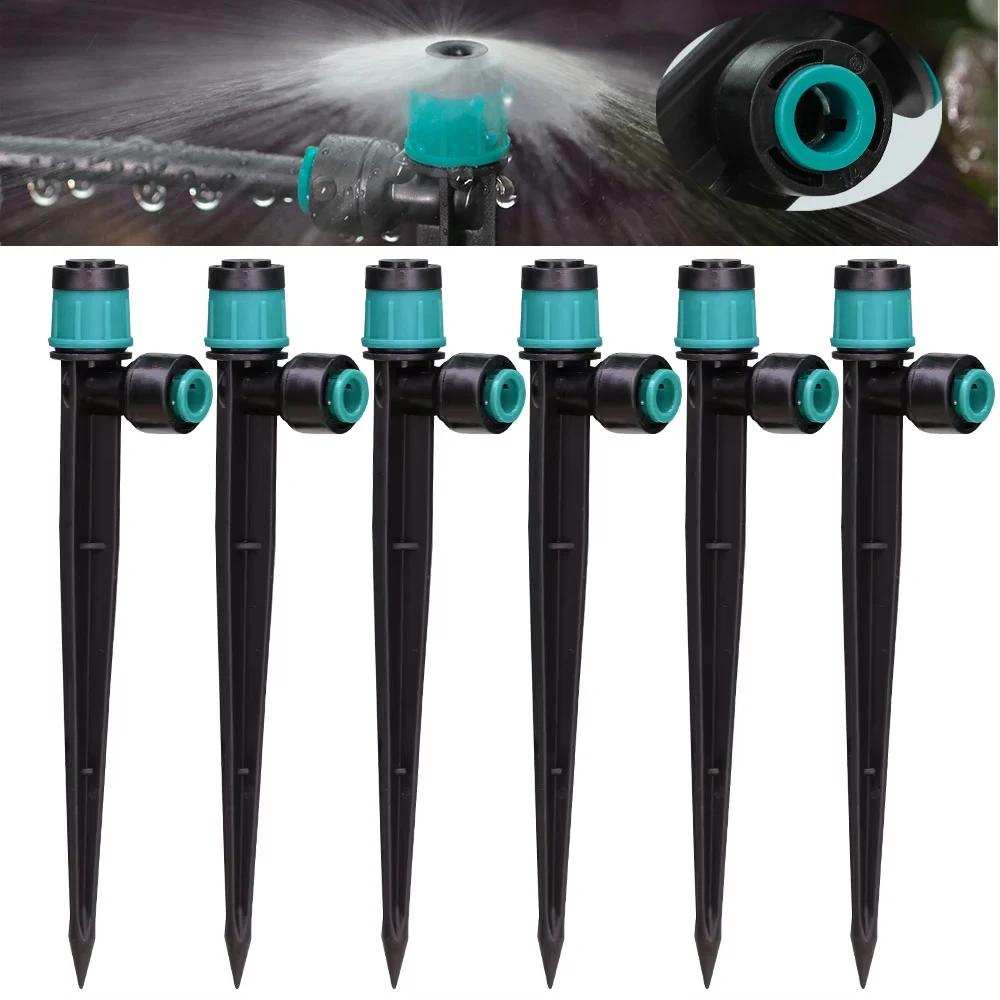Garden 14CM Bubbler Watering Sprinklers Drip Emitter Micro Sprayer Adjuatable Full Circle 1/4