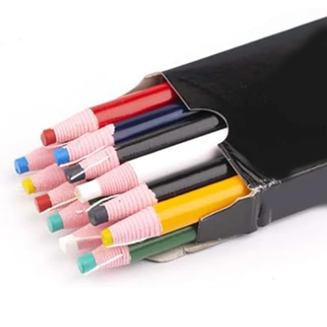 12pcs Colorful Sewing Tailor Chalk Pencils Cut-free Chalk Fabric Marker DIY  Tool