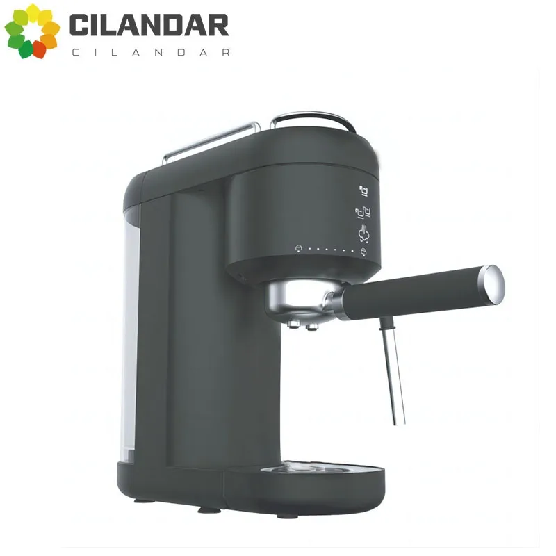 20Bar dual head drip pump pressure 220V 110V semi-automatic espresso machine 1000ml water tank simple one click operation