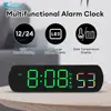 Electronic Clock Creative Multifunctional Led Alarm Clock Temperature Jump Second Display Positive And Countdown Bedside Clock 3