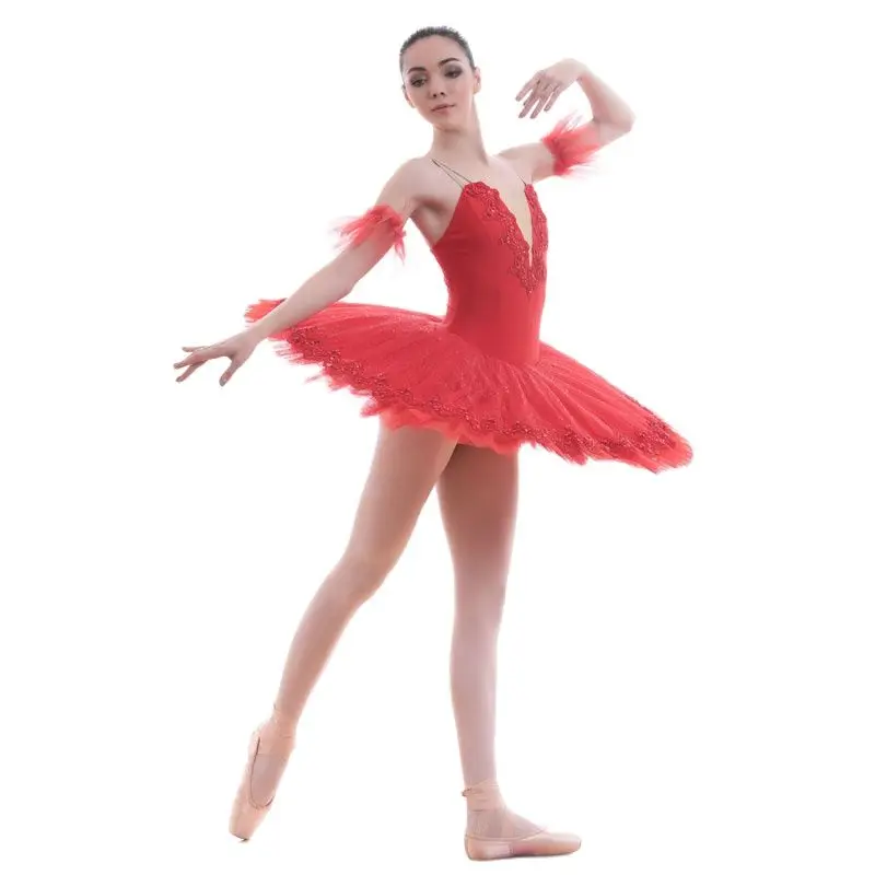 Bll050 Red Pre-professional Ballet Tutu Women And Girl Stage Ballet