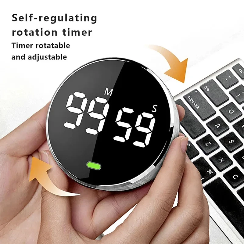 Magnetic Stopwatch LED Digital Display Timer Kitchen Study Countdown