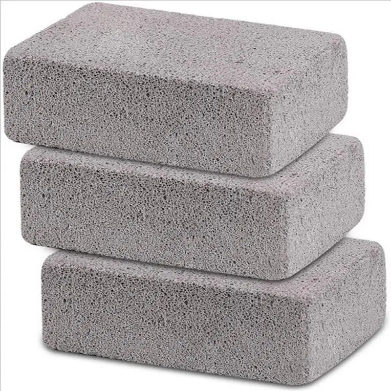 BBQ Grill Cleaning Brush Brick Block Barbecue Cleaning Stone Pumice Brick For Barbecue Rack Outdoor Kitchen BBQ Tools Mangal barbecue cleaning tools grill brush