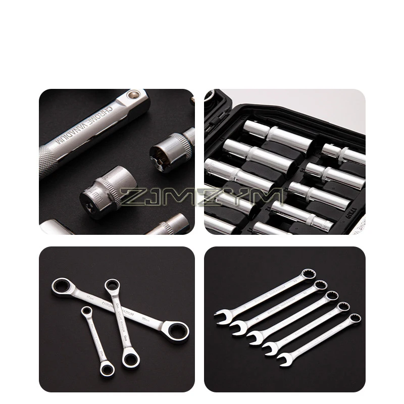 Jeu De 3 Clés à Cliquet à Entraînement Rapide à 72 Dents De 1/4