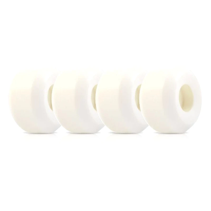 전문 스케이트보드 더블 로커 휠, 다운스피드 슬라이딩 휠, 화이트, 52mm, 102A, 55D 경도, 4 개