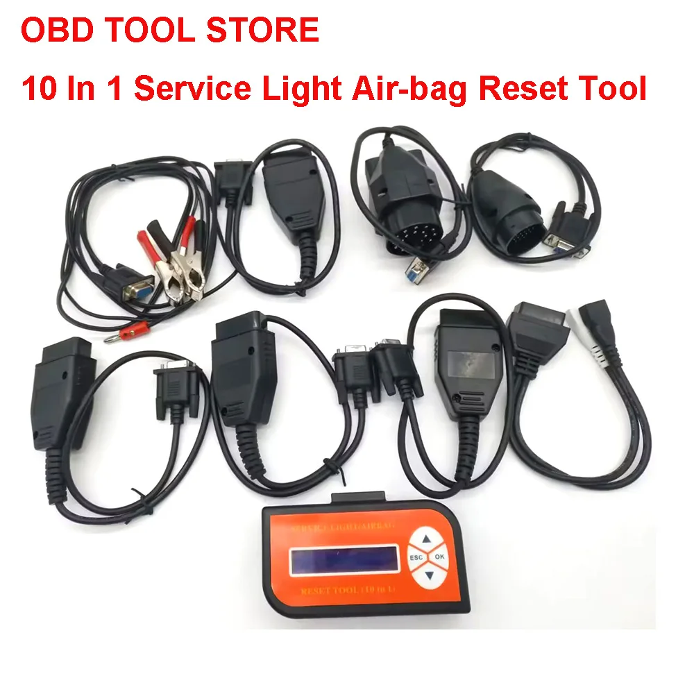 10 In 1 Service Light Air-Bag Reset Tool Can Bus Per Bmw Gt1 Code Reader Diagnostic Scan-Ner Per Launch X431 Eu702 Ds708 Ispezione