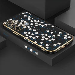 Fashion Floral Plating Silicone Back Cover - Stylish Protective Case - Moto G40 Fusion (Black - 777)