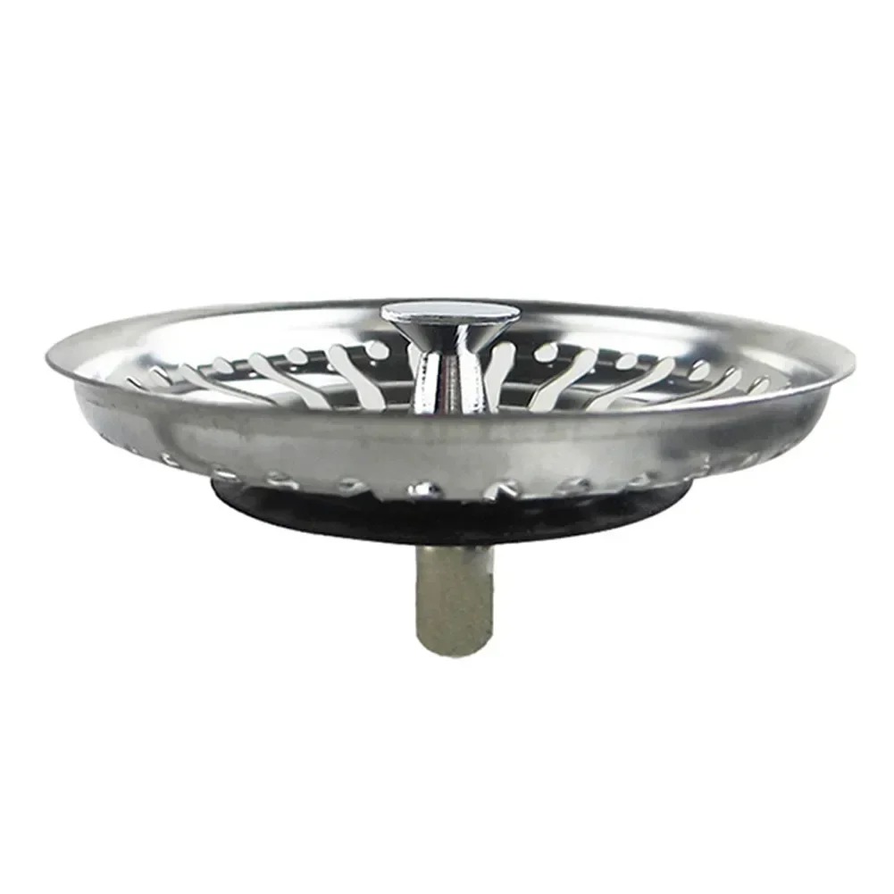 Sink Strainer Kitchen 84mm Sink Strainer Replacement Plug Stainless Steel Drain Waste Stopper Sealing Umbrella For Drain Device Cover Plug