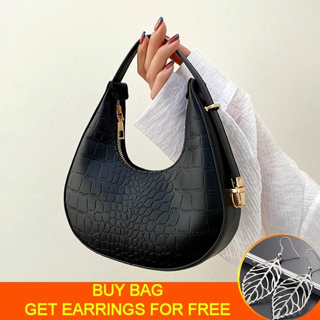 Mini Handbags PVC Crossbody Coin Purse Crocodile Pattern Pearl Handbag  Plastic Small Chain Jelly Bag for