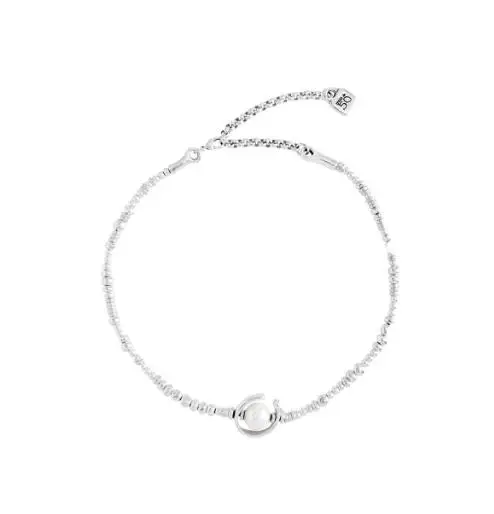 

2022 new Fit UNO de 50 fashion electroplating 925 silver 14k gold charm silver necklace niche popular jewelry gift