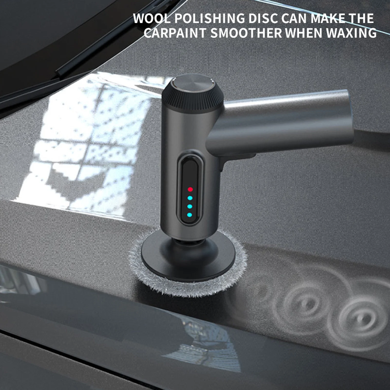 Wireless Car Polishing Machine Cordless Car Buffer Polisher Kit USB Charging Digital Display for Household Car Detailing/Waxing 4
