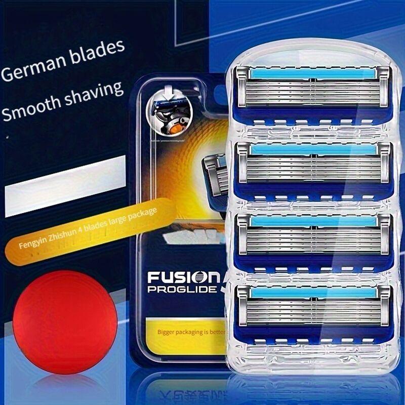 5-Layer Razor Blades for Classic Wet Shaving, Skin-Friendly Replacement Blades for Vintage Safety Razors