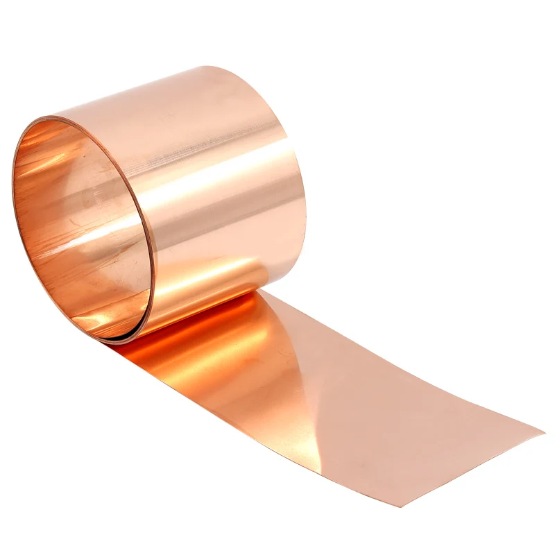 Lámina De Cobre Puro 99.9% | Rollo 3500x50x0.6 Mm | Para Proyectos DIY, Electricidad, Techos | Flexible Y Conductor | Resistente A La Corrosión