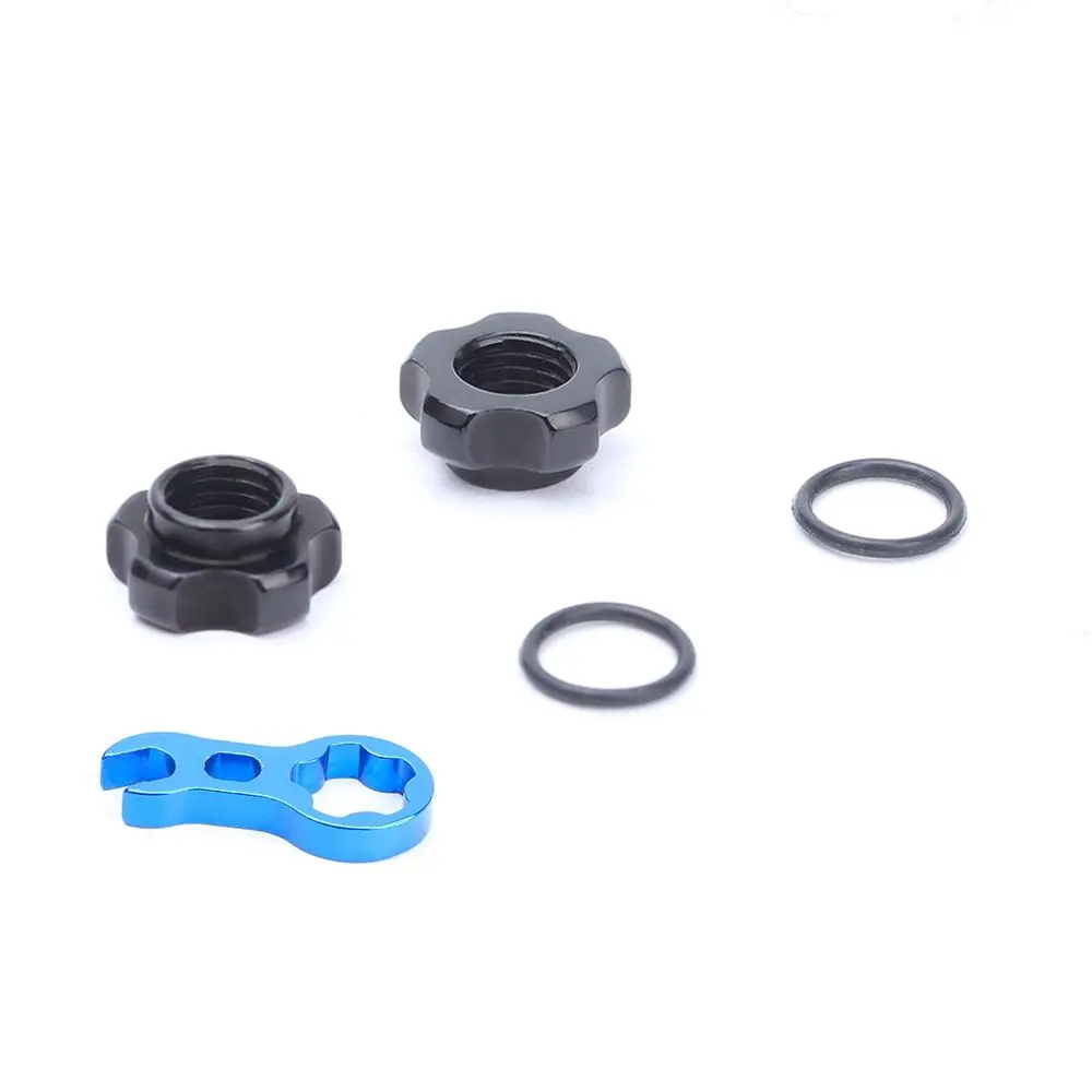 Bicycle Tubeless Presta Valve Schrader Valve Conversion Nut Adapter MTB Bike Rim Conversion Nut with Installation Wrench bicycle valve adapter bicycle tubeless valve bicycle valve bicycle tire valve nut bicycle valve accessories bicycle valve replacement