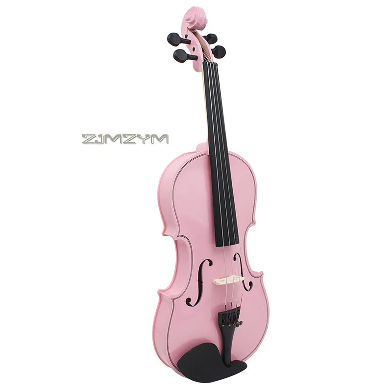 4/4 Full Size Acoustic Violin Basswood Multicolor Optional Fiddle for Beginners Professional Musical Instrument