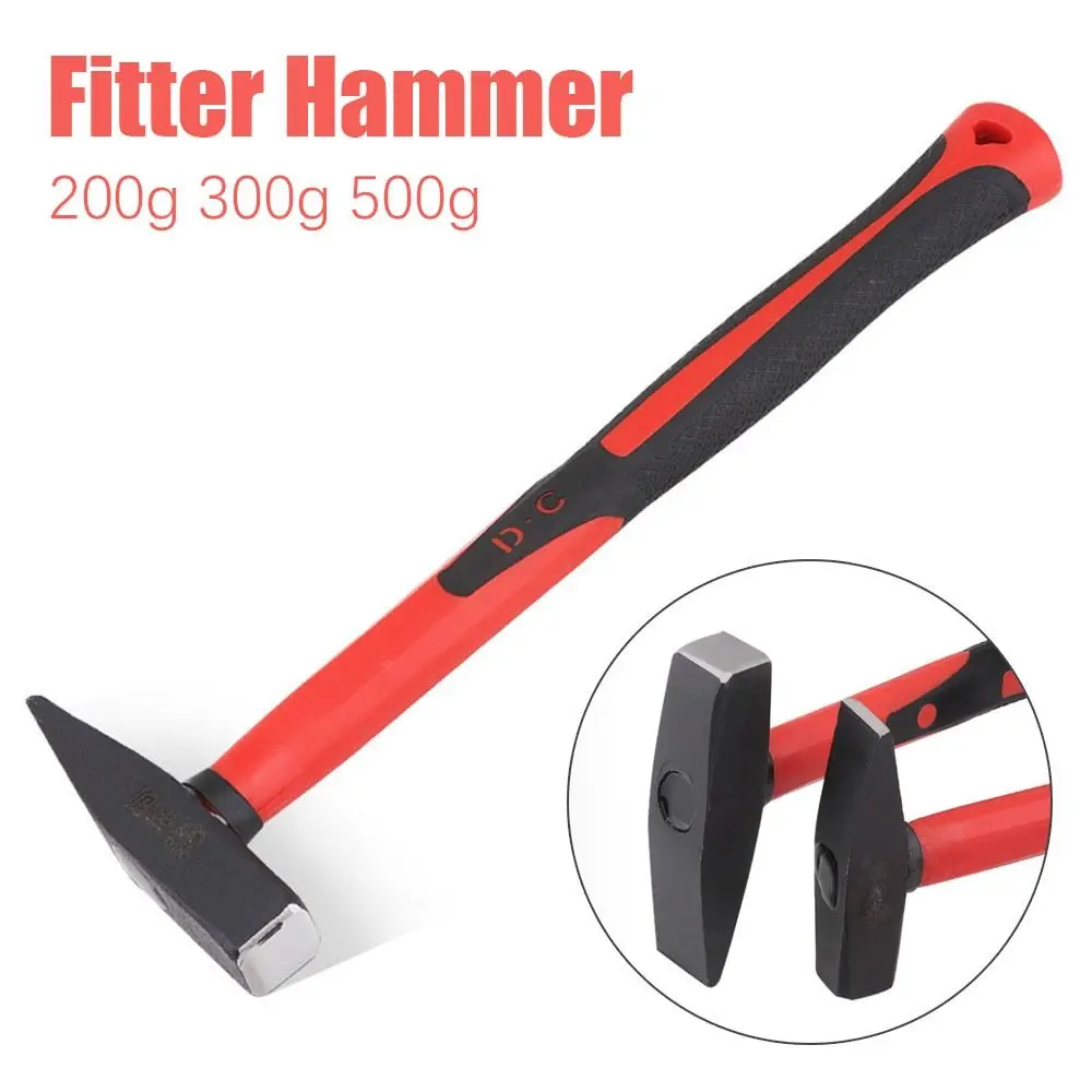 Flat Head Fitter Hammer 200g 300g 500g Duckbill Hammer Carbon Steel Sheet Metal Architectural installation hammer flat head hammer manual tools