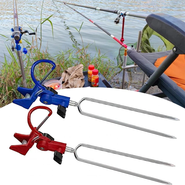 Fishing Rod Holder Portable 360 Degrees Detachable Pole Fixing Stainless  Steel Dual Use Hand Sea Pole Ground Stake Fishing Tool - AliExpress