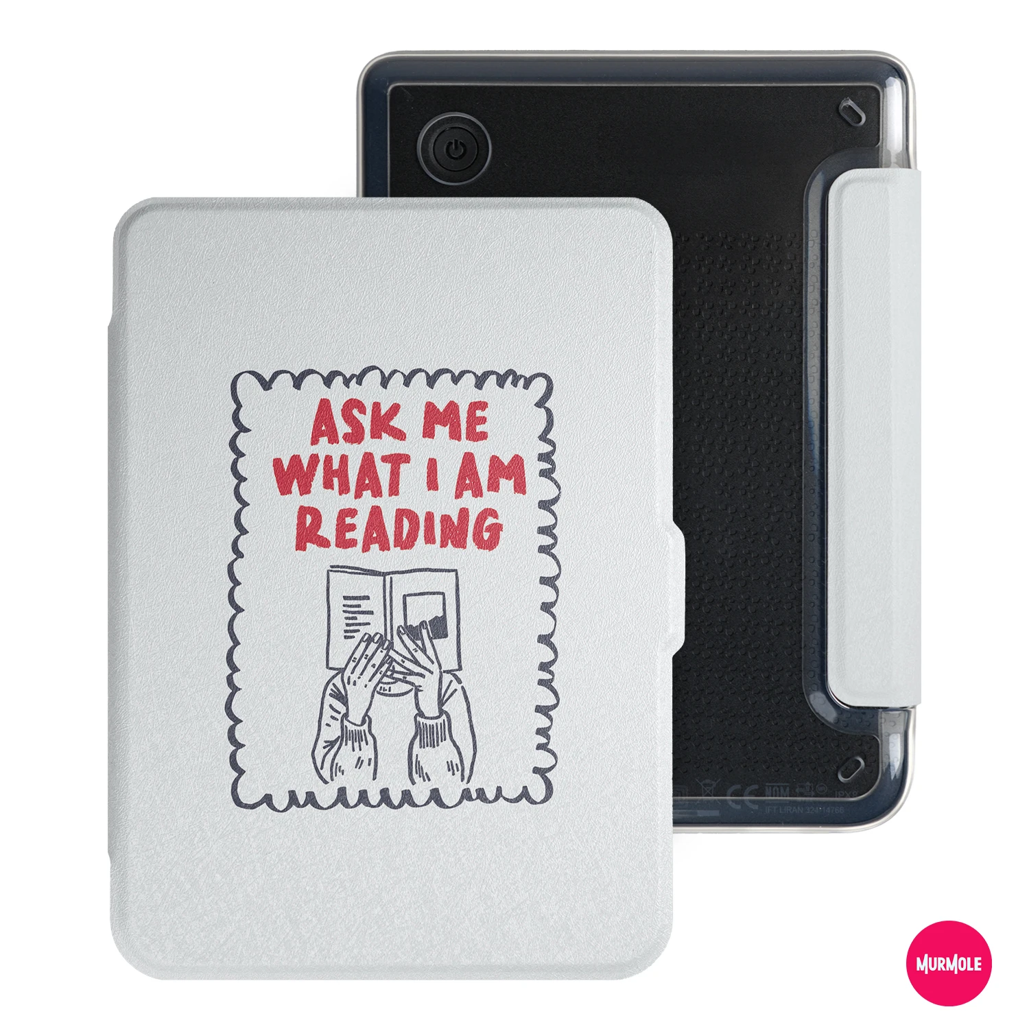 Hand-Drawn Art Style Magnetic Detachable Case with Auto Sleep/Wake Feature