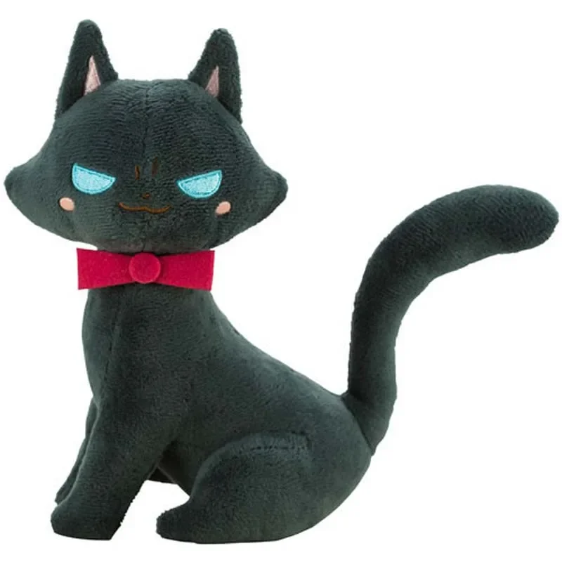 

New Cute Japan Anime THE MARBLE LITTLES Grace Black Cat Plush Stuffed Doll 18cm Kids Toys Gifts