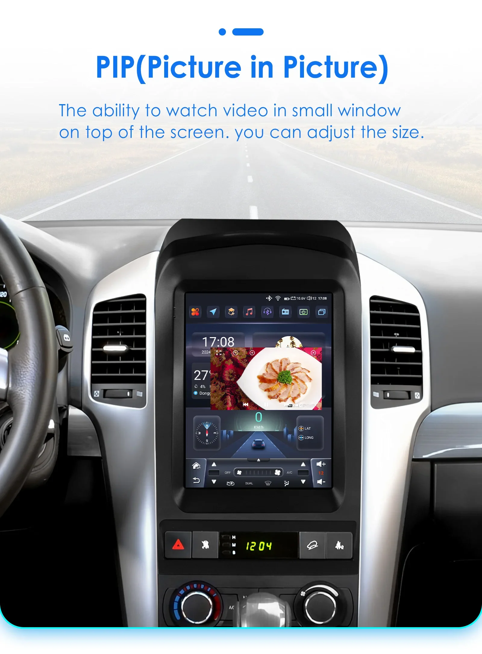 9,7 "Wireless Carplay Android 14 Autoradio für Chevrolet Captiva Sport 2006-2012 Multimedia-Player Autoradio 360 Kamera BT Bildschirm – Detail 33