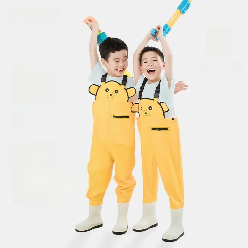 낚시복 방수 작업복 무릎까지 오는 방수 오버올 어린이 야외 캠핑 여행용품
