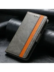 Luxury Leather Book Style Phone Case for Reno 11A 5G (GRAY)