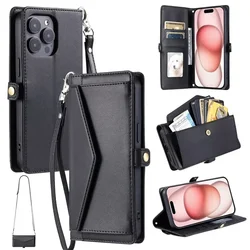 Deluxe Flip Leather Phone Wallet Case with Card Holder - Premium Protection and Stylish Design for Edge 50 Pro (Black)