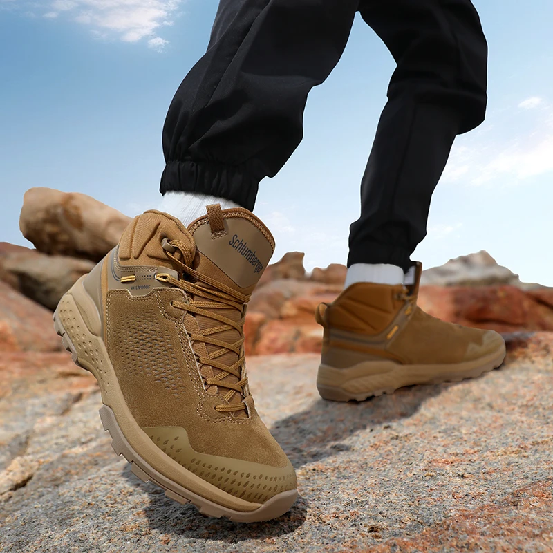 High-top Hiking Boots For Men, Outdoor Climbing Casual Trainers_voghion.com