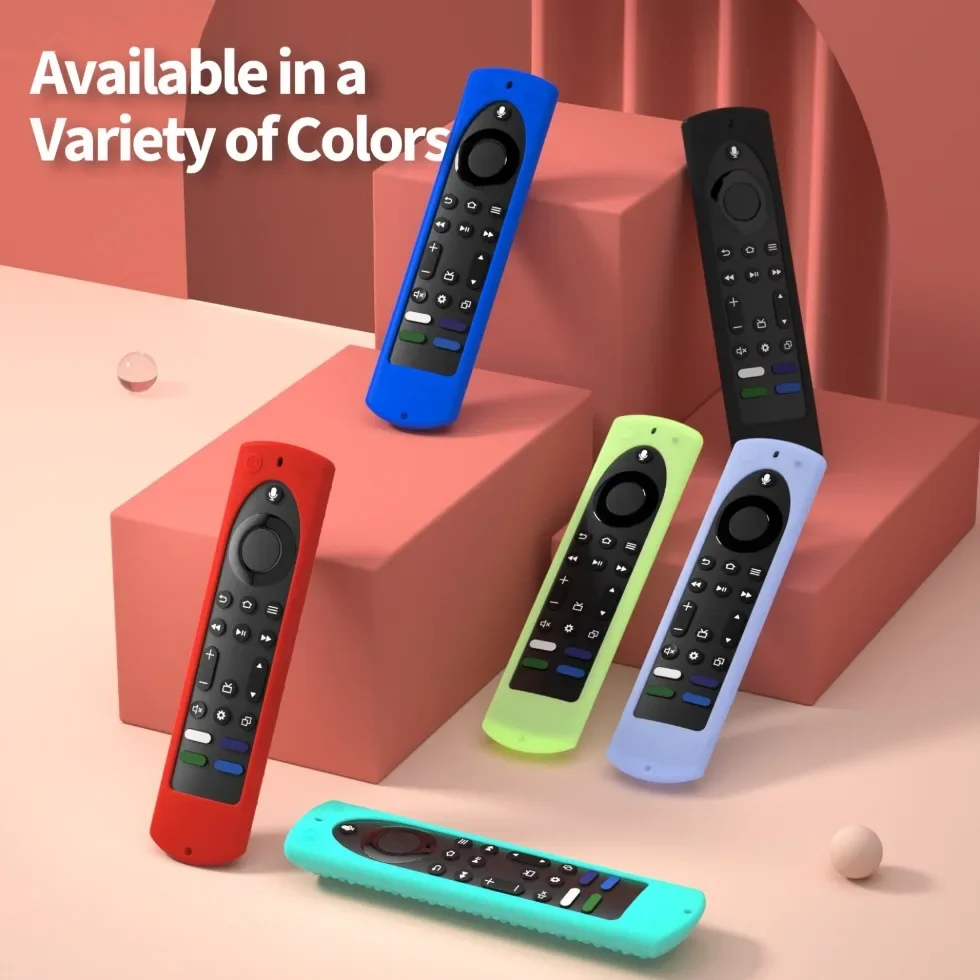 Silicone Remote Control Cover Fire TV Stick 4K Max 2nd Generation Fire TV Omni Series Remote with Lanyard Glow in the Dark silicone remote case silicone remote cover silicone remote sleeve remote controller cover silicone case protector