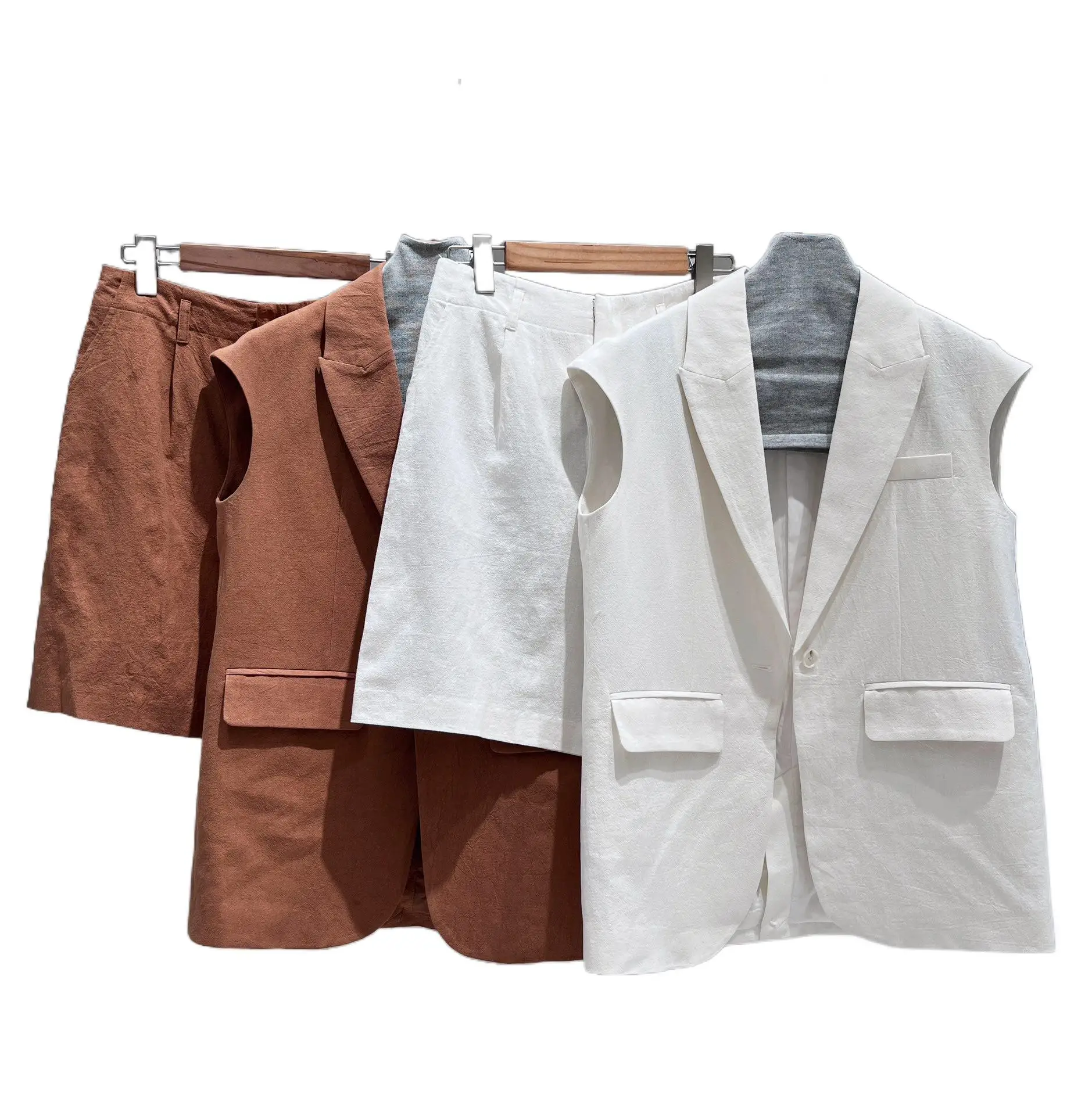 

2023 Women's Clothing Temperament senior loose vest thin suit