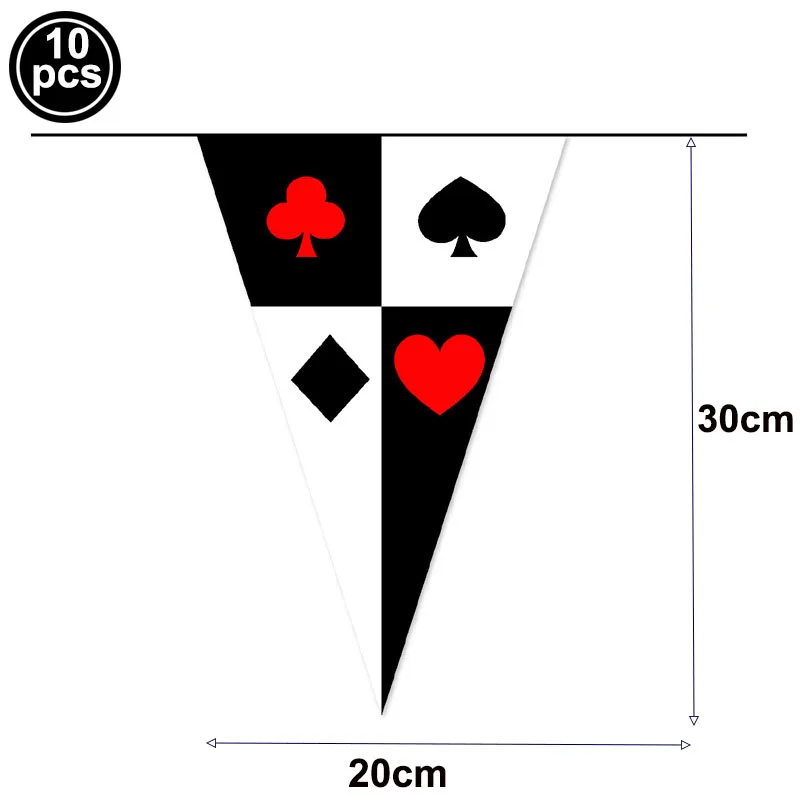 4 Pièces, Décorations Pour Une Fête À Thème Casino, Décoration De Fête