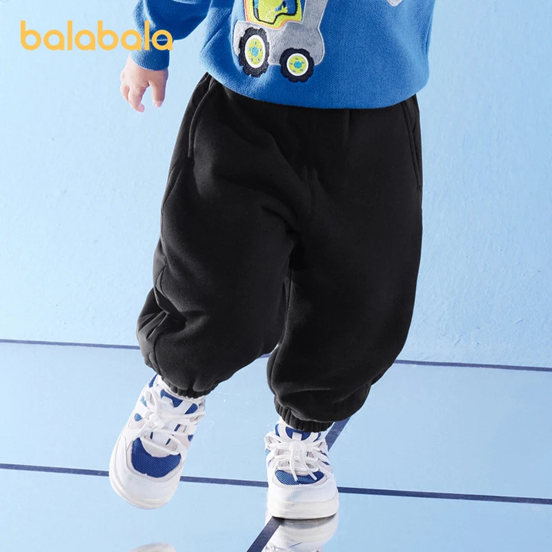 

Balabala Toddler 2023 Unisex Boy Girl Pants Trousers Autumn Winter Simple Casual Pants Sports Pants