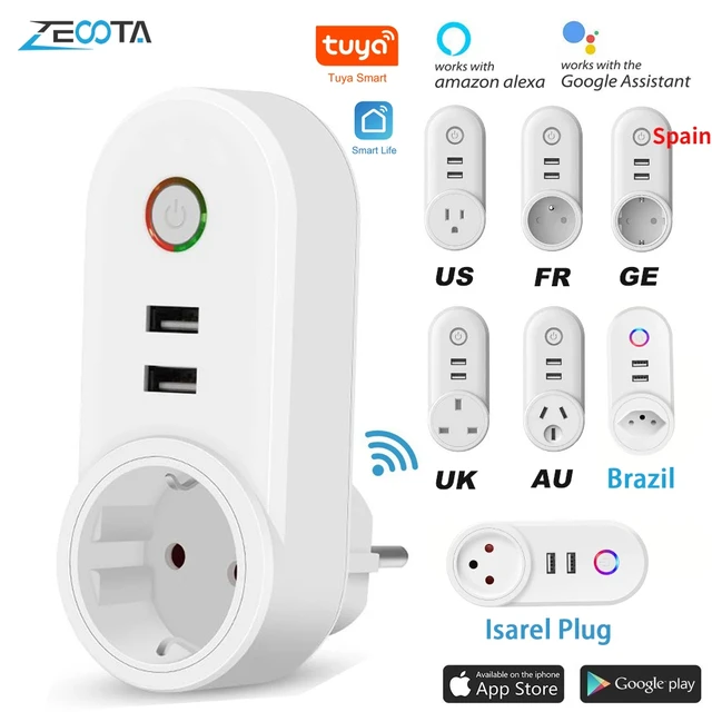 Switch Plug Alexa Smart Brazil  Wifi Power Socket Smart Alexa - Wifi Smart  Socket - Aliexpress