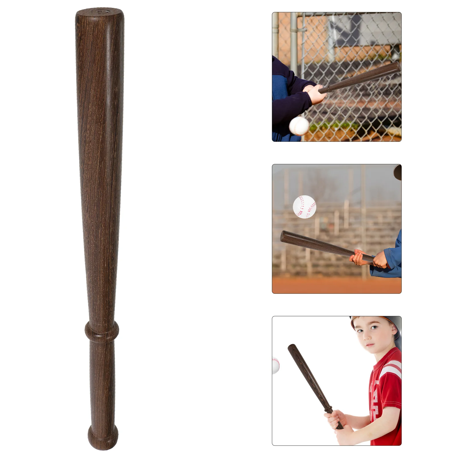 

Wooden Baseball Bat Baseballs Portable Training Stick Bats Child Multi-use