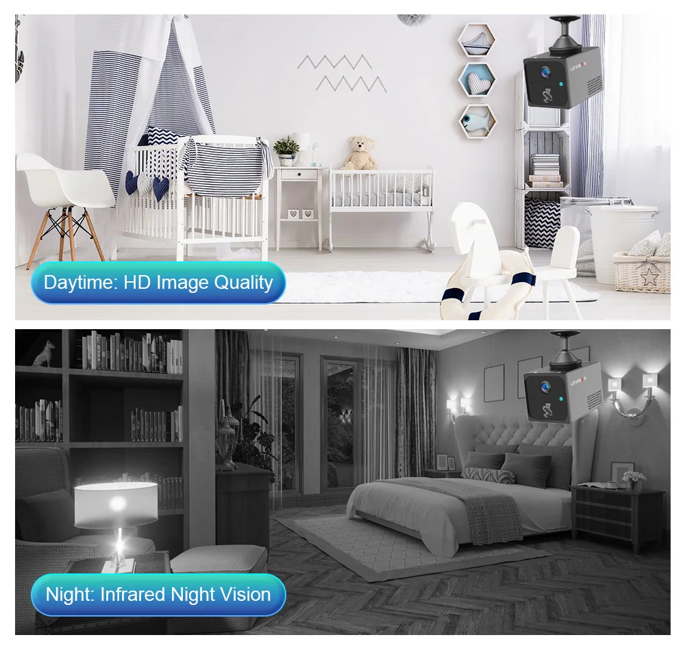 4MP 4G/WiFi Mini Camera Indoor Surveillance Camera Radar Motion Detection Alert