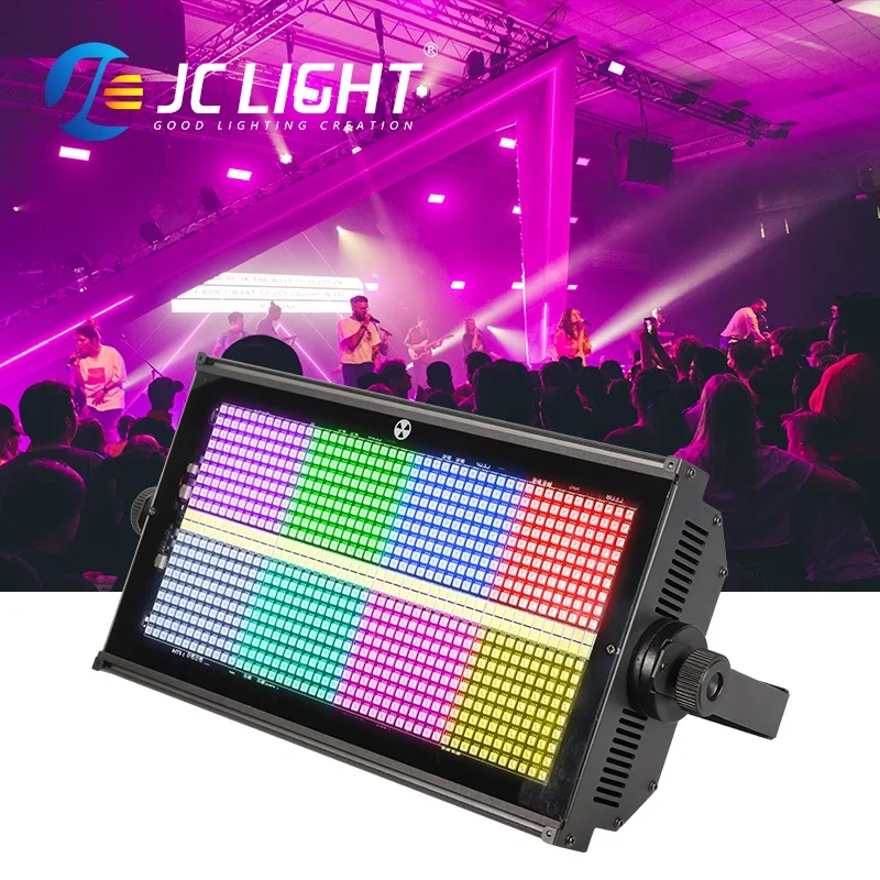 

Горячая Распродажа заводская цена Dj Bar stage 1000w Strobe Flash Lights 960pcs 8 сегментный dmx512 RGB Led strobe светильник
