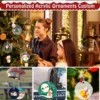 20pcs Clear Round Acrylic Christmas Ornament 3inches DIY Blank Round Acrylic Ornament Transparent Circle Discs For Christmas 3