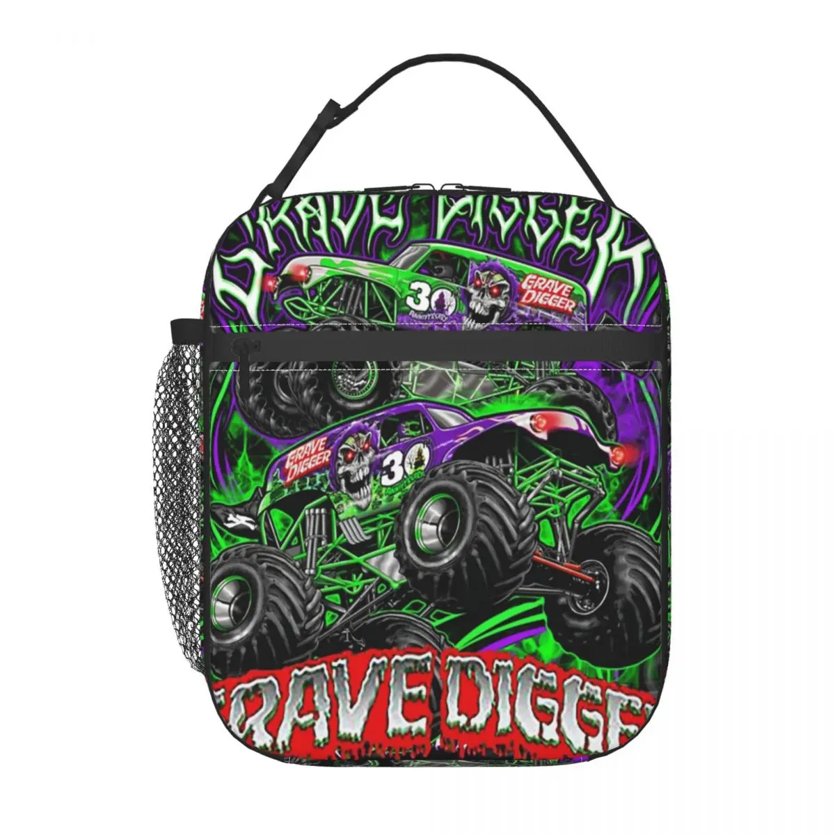 Monster Jam Grave Digger Monster Truck Art Fans One Lunchbag