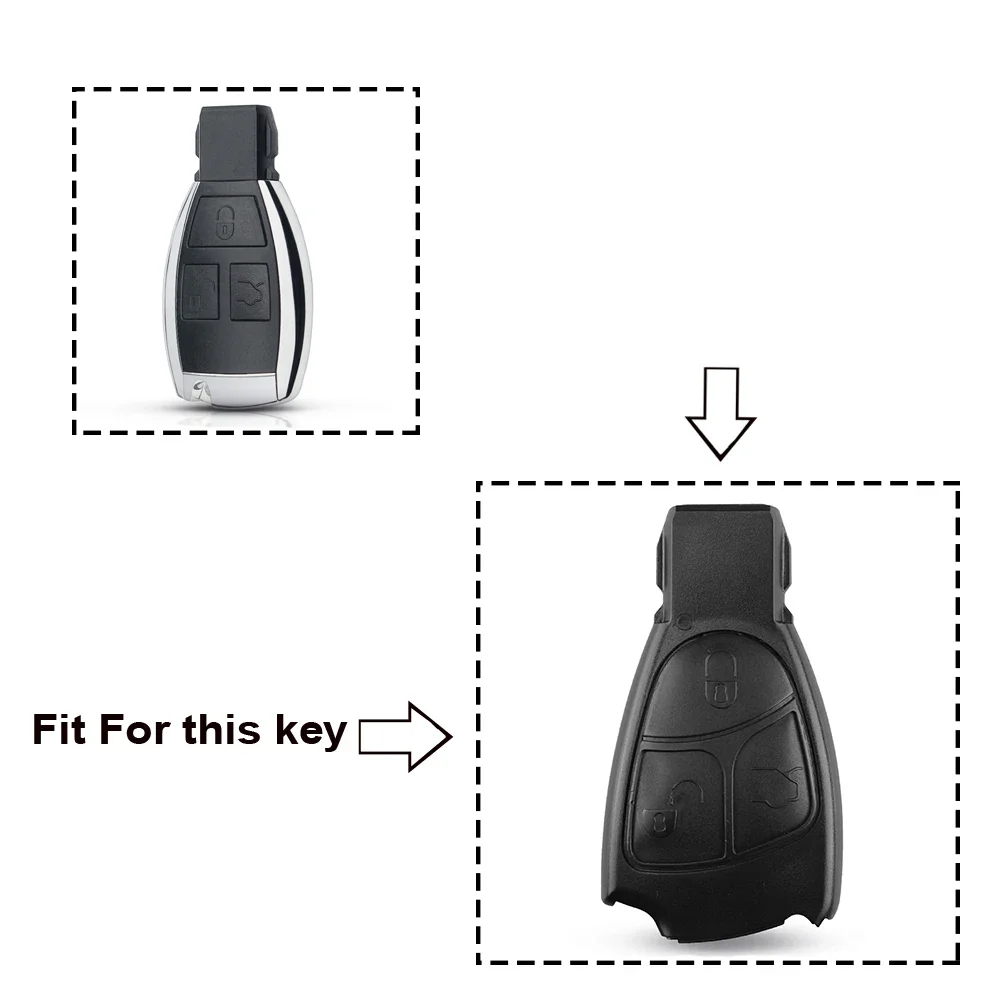 Key Case Car Key Car Key Shell Key Shell KEYYOU Car Key Shell For Mercedes Benz B C E ML S CLK CL Modified Replacement Smart Car Key Shell 3 Buttons