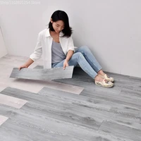 Self-adhesive Wood Grain Floor Wall Stickers PVC Wallpaper for Living Room Toilet Kitchen Home Floor Decor Waterproof Sticker 2