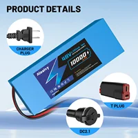 Batterie d'origine Aleaivy 36V 48V 10Ah 14Ah 16Ah 20Ah 18650 pour vélo 200-2000W, vélo, scooter et autres moteurs 6