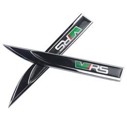 Set of 2 Premium 3D Metal Car Styling Stickers (For VRS)