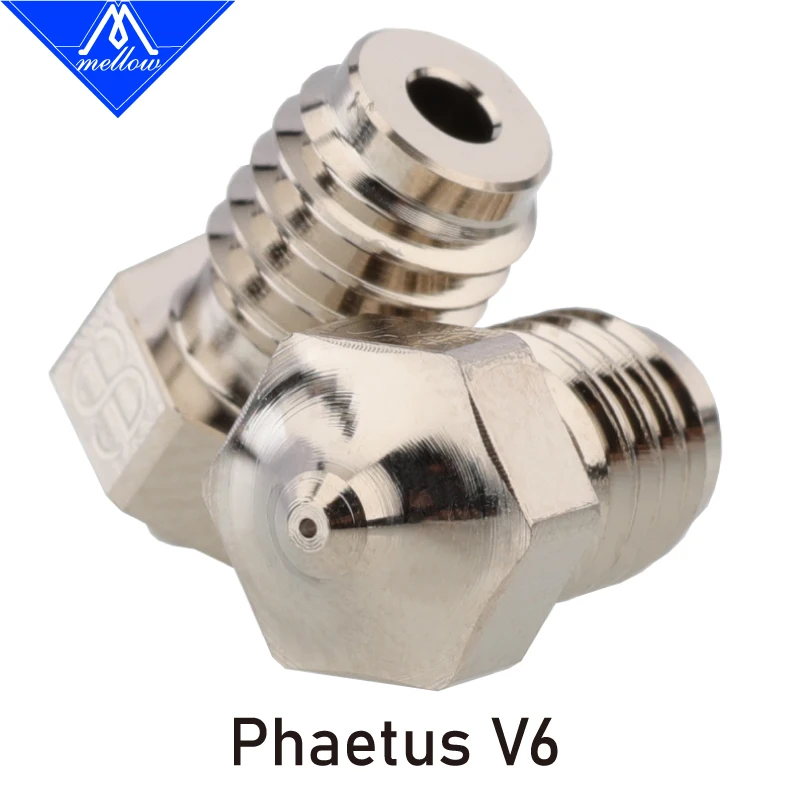 Phaetus Cobre Chapeado E3d v6 Bocal Peças de Impressora 3d para 1.75 mm Filamento Hotend Extrusora Bmo Bms Dragonfly Dragão Taichi Rapido