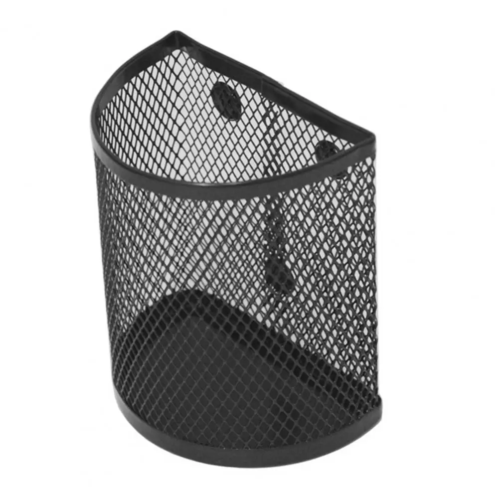 GSDCNV Panier de rangement magnétique en maille métallique pour tableau blanc/réfrigérateur/surface magnétique, organisateur de fournitures de bureau ou de maison (S