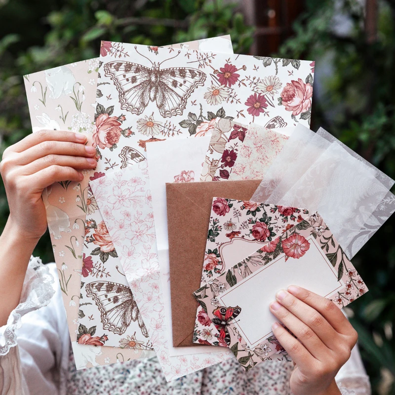 40pcsLargesizeScrapbookingSetStickersandDecorativepaperSet