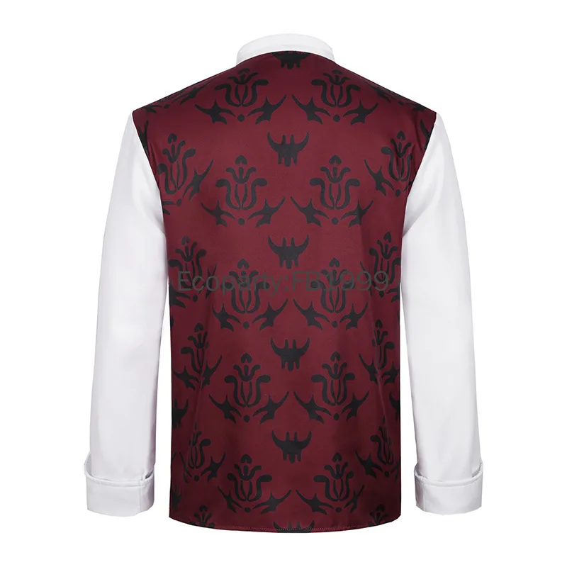 New Men's Medieval Renaissance Costume Fancy Victorian Noble Prince Cosplay Ruffle Collar Shirt Halloween Party Vampire Costumes